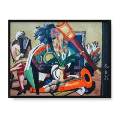 Max Beckmann Duża martwa natura z teleskopem 40×30