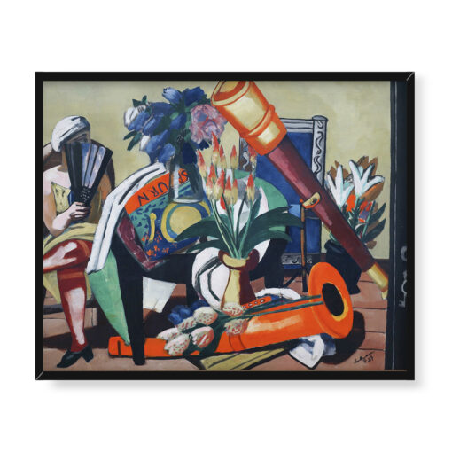 Max Beckmann Duża martwa natura z teleskopem 50x40