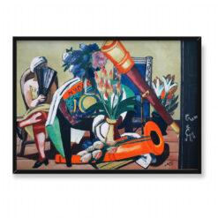 Max Beckmann Duża martwa natura z teleskopem 70×50