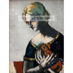 Max Beckmann Dziewczyna z żółtym kotem — produkt cyfrowy do pobrania