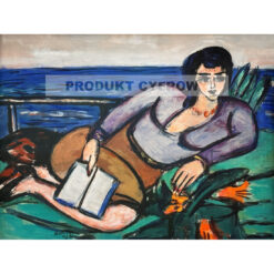 Max Beckmann Leżąca kobieta nad morzem — produkt cyfrowy do pobrania