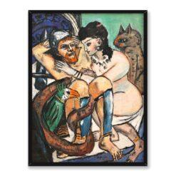 Max Beckmann Odyseusz i Kalypso 30×40