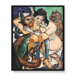 Max Beckmann Odyseusz i Kalypso 40×50