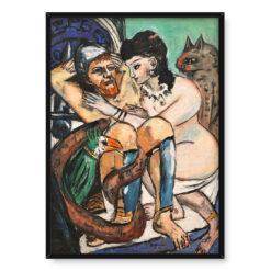 Max Beckmann Odyseusz i Kalypso 50×70