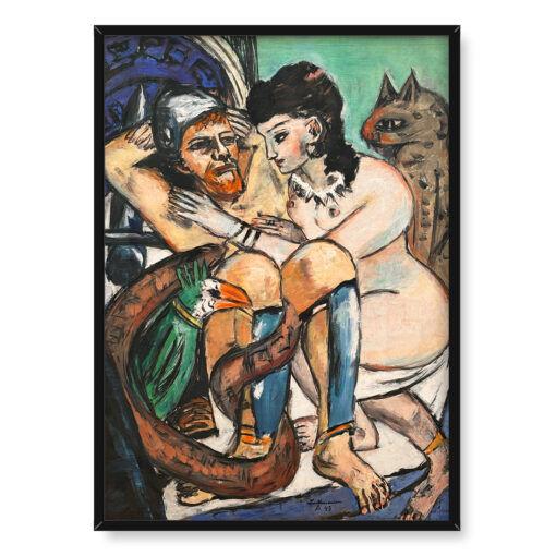 Max Beckmann Odyseusz i Kalypso 50x70