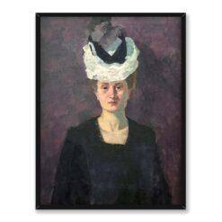 Max Beckmann Portret Minny Tube-Beckmann 30×40