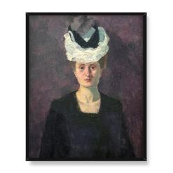 Max Beckmann Portret Minny Tube-Beckmann 40×50