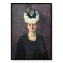 Max Beckmann Portret Minny Tube-Beckmann 50×70