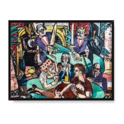Max Beckmann Sen o Monte Carlo 40×30