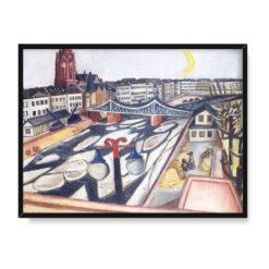 Max Beckmann Spływ lodów 40×30