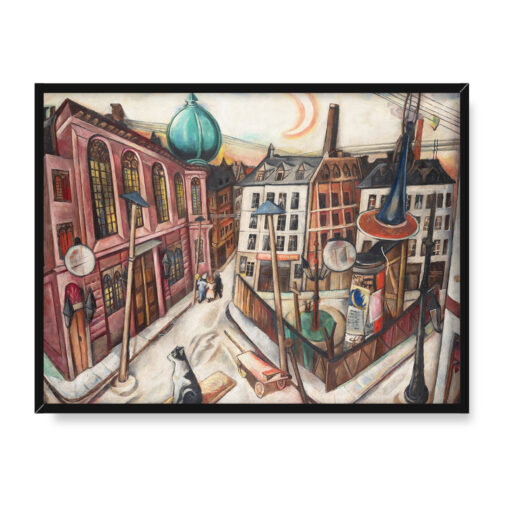 Max Beckmann Synagoga we Frankfurcie nad Menem 40x30 w RAMIE