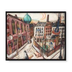 Max Beckmann Synagoga we Frankfurcie nad Menem 50×40