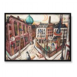 Max Beckmann Synagoga we Frankfurcie nad Menem 70×50