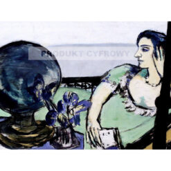 Max Beckmann Zadumana kobieta nad morzem — produkt cyfrowy do pobrania
