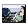 Max Beckmann Zadumana kobieta nad morzem 40×30 w RAMIE