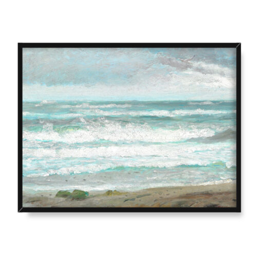 Michael Ancher Spienione fale w Skagen 2 40x30 w RAMIE