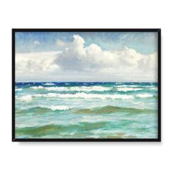 Michael Ancher Spienione fale w Skagen 40×30