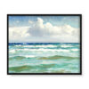 Michael Ancher Spienione fale w Skagen 50×40 w RAMIE