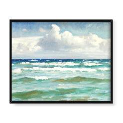 Michael Ancher Spienione fale w Skagen 50×40