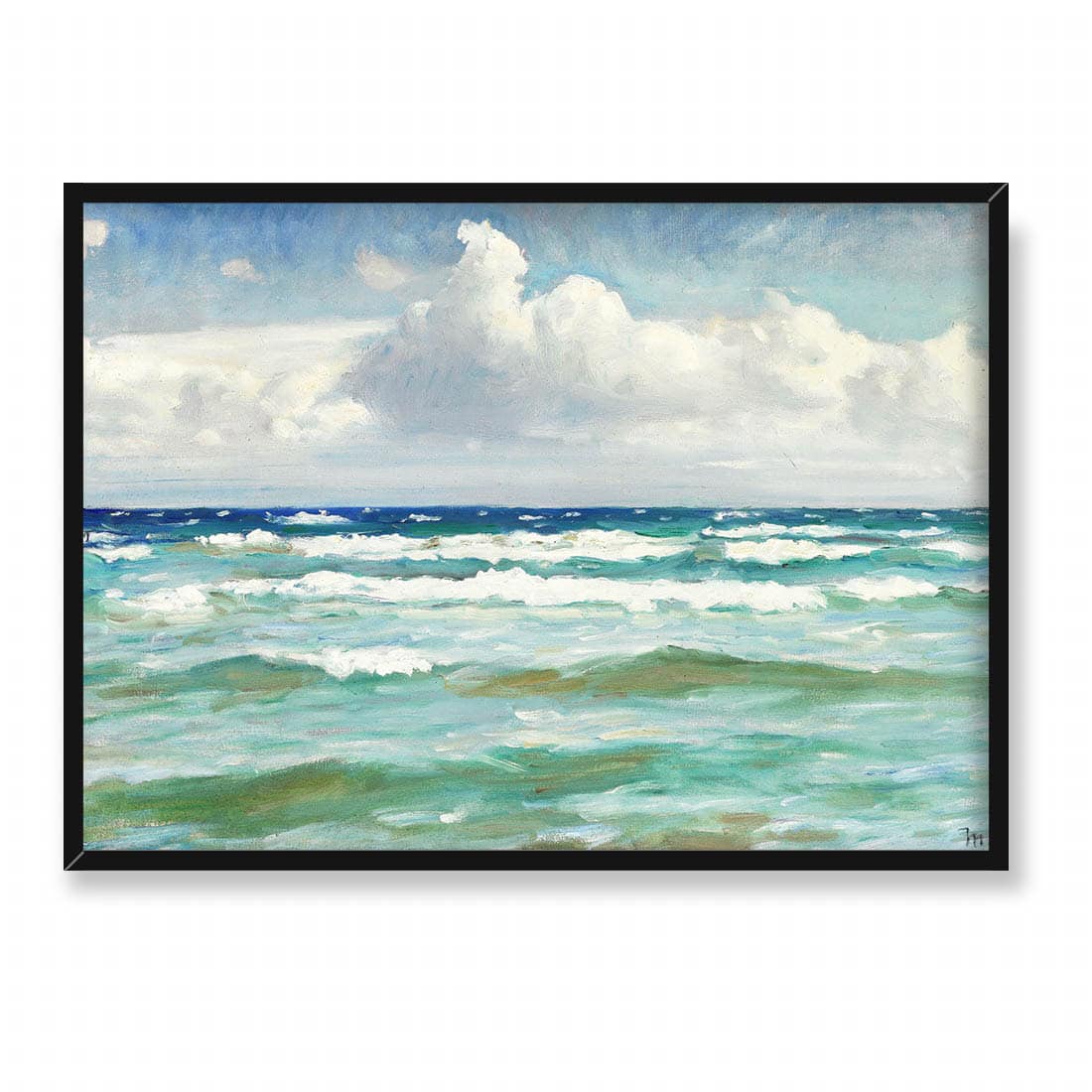Michael Ancher Spienione fale w Skagen 70x50