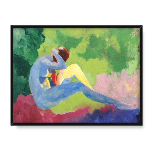 Moise Kisling Akt w pejzażu 40x30 w RAMIE