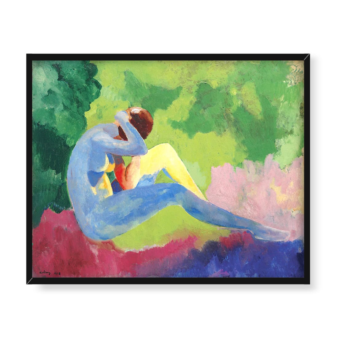 Moise Kisling Akt w pejzażu 50x40