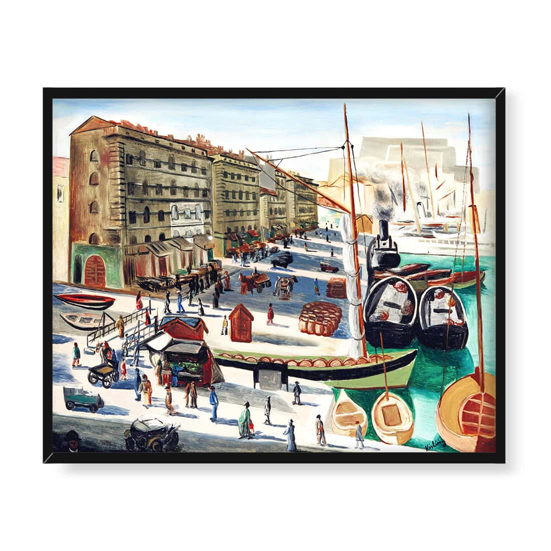 Moise Kisling Marsylia 2 50x40 w RAMIE