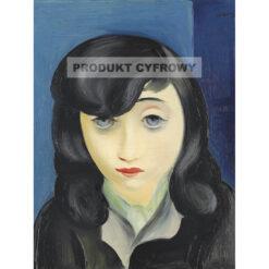 Moïse Kisling Portret kobiety z grzywką — produkt cyfrowy do pobrania