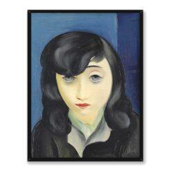 Moise Kisling Portret kobiety z grzywką 30×40