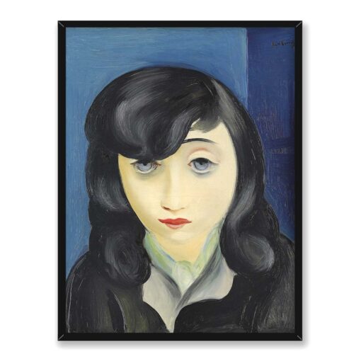 Moise Kisling Portret kobiety z grzywką 30x40