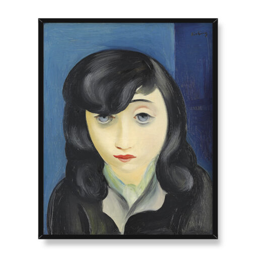 Moise Kisling Portret kobiety z grzywką 40x50