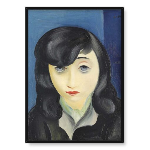 Moise Kisling Portret kobiety z grzywką 50x70