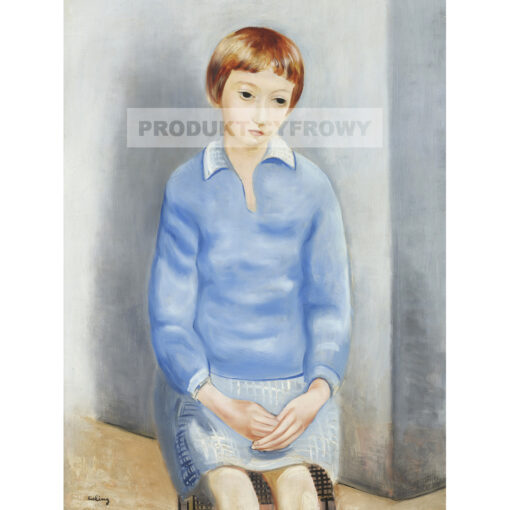Moïse Kisling Portret panny L Michaux — produkt cyfrowy do pobrania