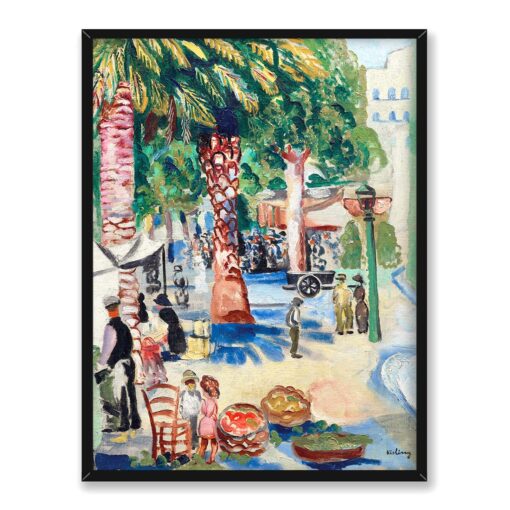 Moise Kisling Saint-Tropez 3 30x40 w RAMIE