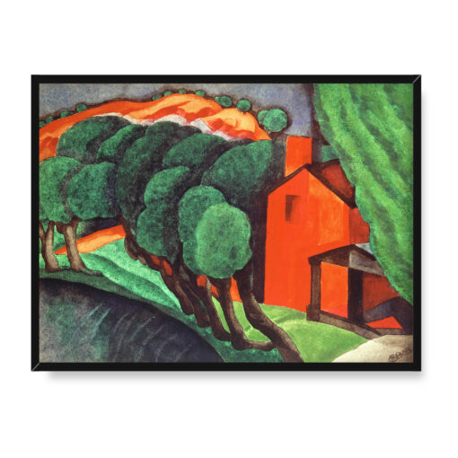 Oscar Bluemner Lśniąca noc 40x30 w RAMIE