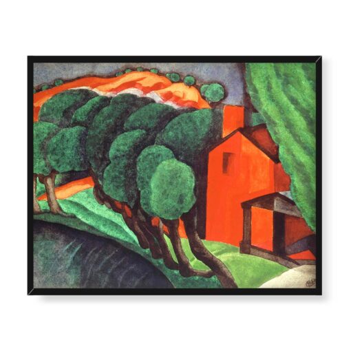 Oscar Bluemner Lśniąca noc 50x40 w RAMIE