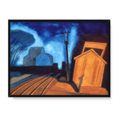 Oscar Bluemner Śmierć 40×30 w RAMIE