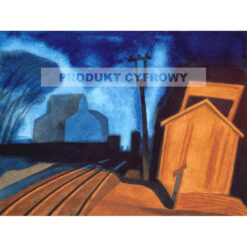 Oscar Bluemner Stacja flagowa Elizabeth New Jersey — produkt cyfrowy do pobrania