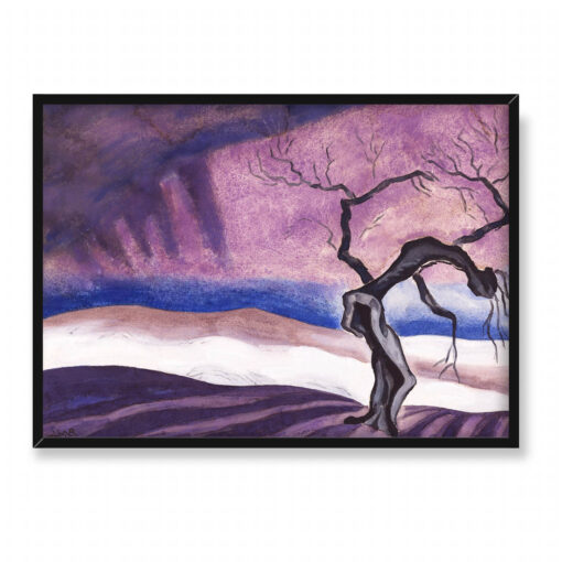 Oscar Bluemner Stacja flagowa Elizabeth New Jersey 70x50