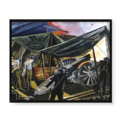 Paul Nash A Howitzer Firing 50×40