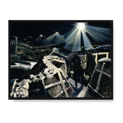 Paul Nash Cicha noc w Ypres 40x30 w RAMIE