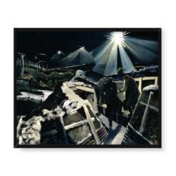 Paul Nash Cicha noc w Ypres 50×40