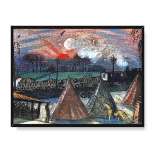 Paul Nash Down from the Line Art 40x30 w RAMIE