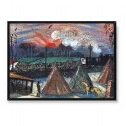 Paul Nash Down from the Line Art 70×50