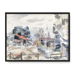 Paul Nash Kosciół Hillingdon Londyn 40×30