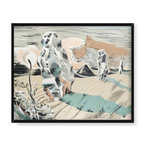 Paul Nash Krajobraz z megalitami 50x40