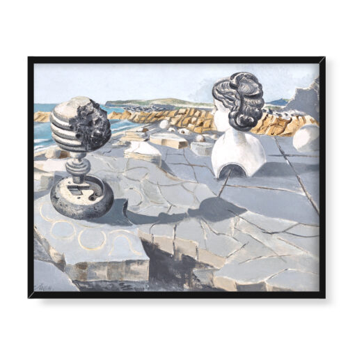 Paul Nash Środowisko dla dwóch obiektów 50x40 w RAMIE