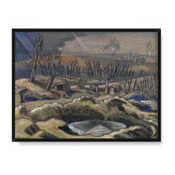 Paul Nash The Field of Passchendaele 40×30