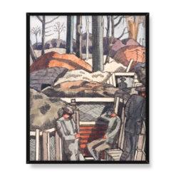 Paul Nash Wiosna w okopach 40×50
