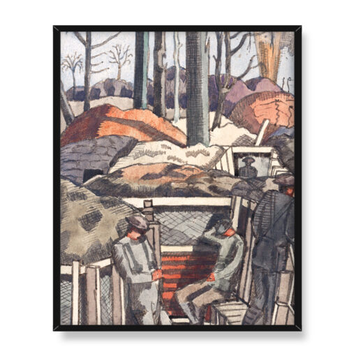 Paul Nash Wiosna w okopach 40x50